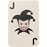Игральные карты черный Джокер 