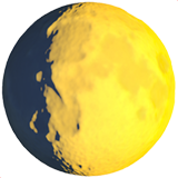 Луна и месяц - Анимация гиф картинка смайлик скачать