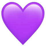 Фиолетовое сердечко 