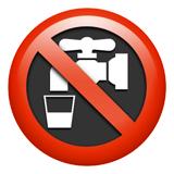 Символ не питьевой воды 